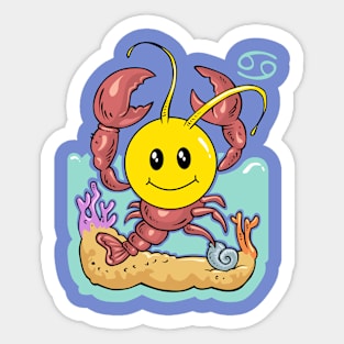 Smiley Cancer Sticker